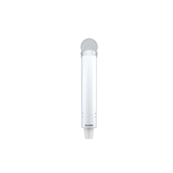 Distributeur de gobelets type pull Transparent blanc - &oslash; gobelet : 57-73mm - CDP-4100-010 - Linum