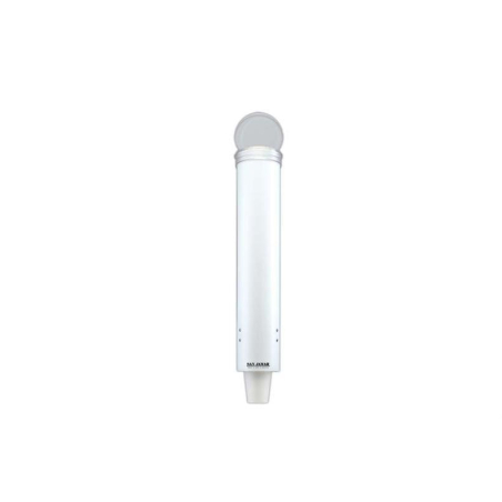Distributeur de gobelets type pull Transparent blanc - &oslash; gobelet : 57-73mm - CDP-4100-010 - Linum