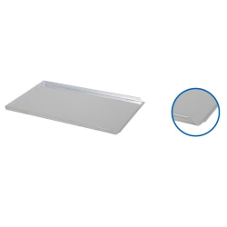 Plaque de four aluminium 600x400x20mm 3 bords 90&deg; + 1 incline 1,5mm - ABP-6430-000 - Linum