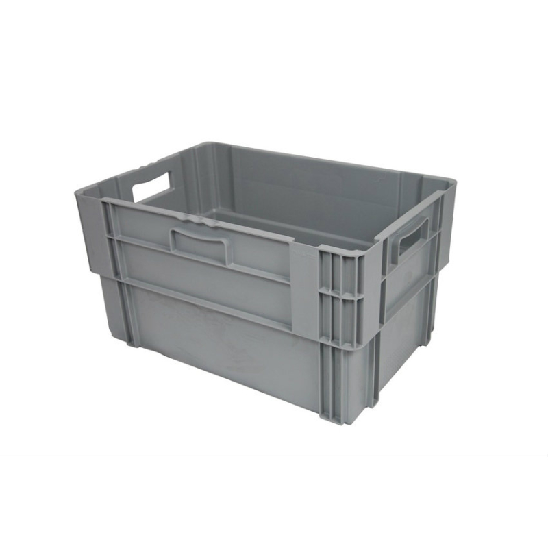 Bac gerbable emboitable - 600x400x320 Fond et cotes pleins - euronorm - NMC-6322-050 - Linum
