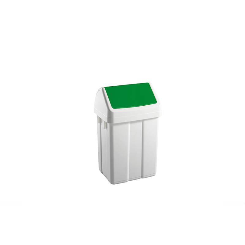 Poubelle avec couvercle basculant 12l 250x200x400mm - WFB-0012-040 - Linum