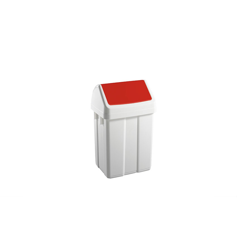 Poubelle avec couvercle basculant 12l 250x200x400mm - WFB-0012-070 - Linum