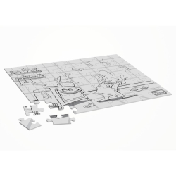 Eetkamer Kinder-kok kleurpuzzels