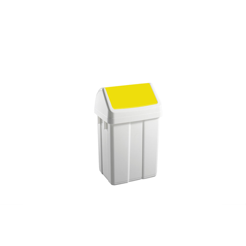 Poubelle avec couvercle basculant 12l 250x200x400mm - WFB-0012-080 - Linum
