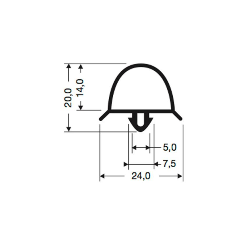 Joint a clipser 2550mm/lng - JPC-0140-050 - Linum