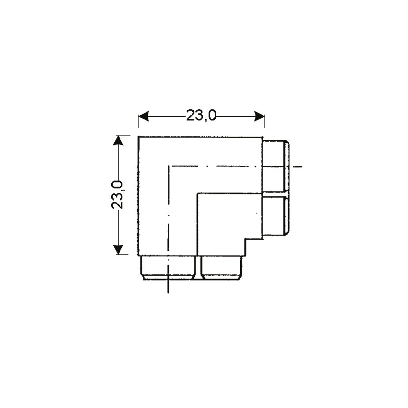 Coin pour jpc-112 noir 23 x 23 mm - JPC-1129-020 - Linum