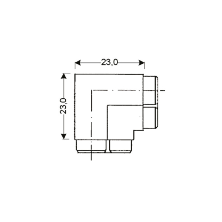 Coin pour jpc-112 noir 23 x 23 mm - JPC-1129-020 - Linum
