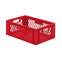 Euronorm 600x400x210mm - standard Fond plein - cotes ajoures - RTD-6212-070 - Linum