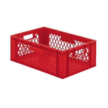 Euronorm 600x400x210mm - standard Fond plein - cotes ajoures - RTD-6212-070 - Linum