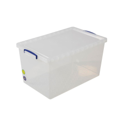 Box transparent - couvercle incl. 695x450x368 mm - 83l - emboit. - RUN-8300-990 - Linum
