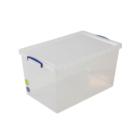 Box transparent - couvercle incl. 695x450x368 mm - 83l - emboit. - RUN-8300-990 - Linum
