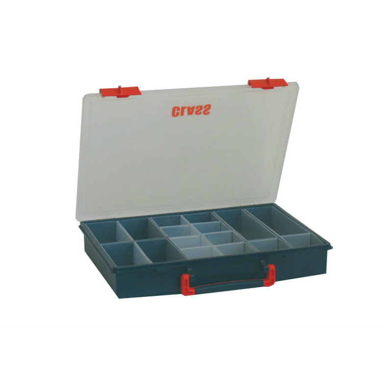 Boite de rangement avec 16 godets amov. 260x325x55 mm - serie 5000 - STR-5012-060 - Linum