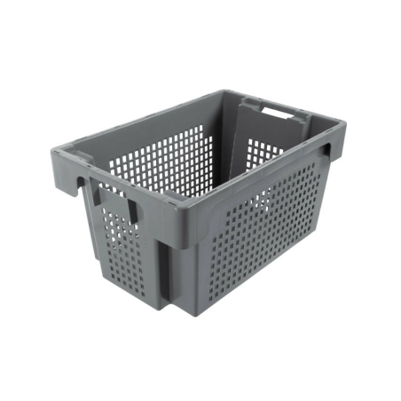 Rota bac de stockage 50l - 600x400x300mm Fond plein - cotes ajoures - NRD-6302-050 - Linum
