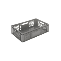 Euronorm 600x400x150mm - standard Fond plein - cotes ajoures - COD-6154-050 - Linum