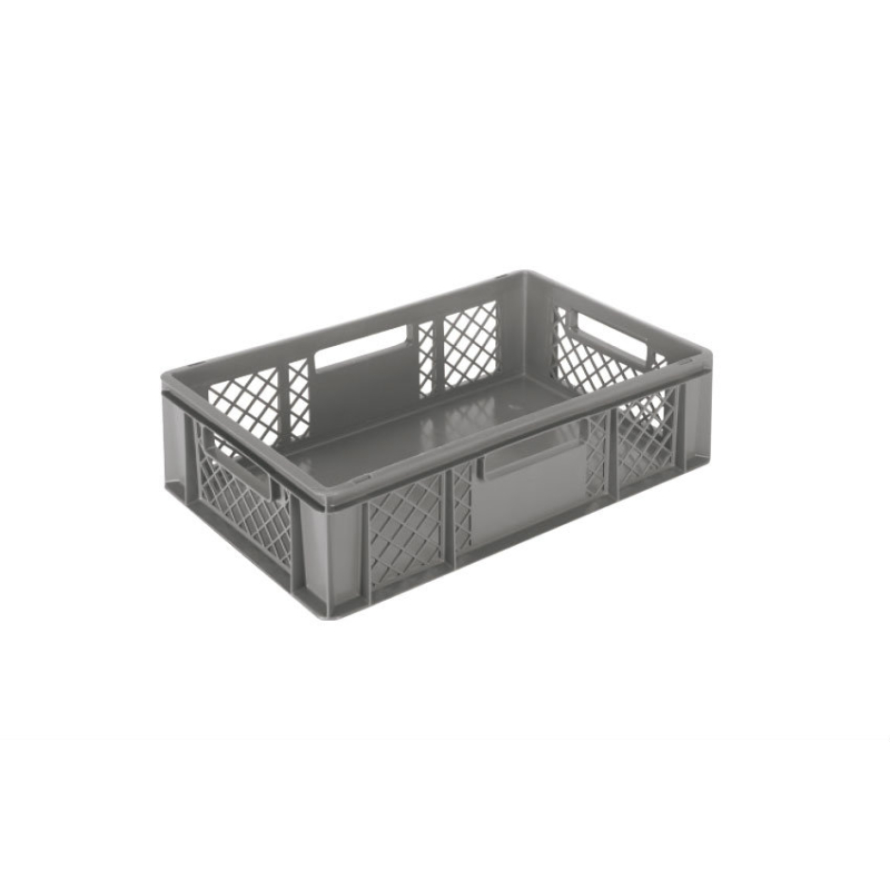 Euronorm 600x400x150mm - standard Fond plein - cotes ajoures - COD-6154-050 - Linum
