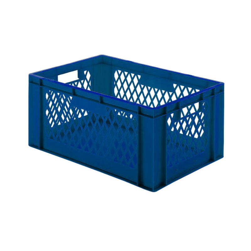 Euronorm 600x400x270mm - standard Fond plein - cotes ajoures - RTD-6272-060 - Linum