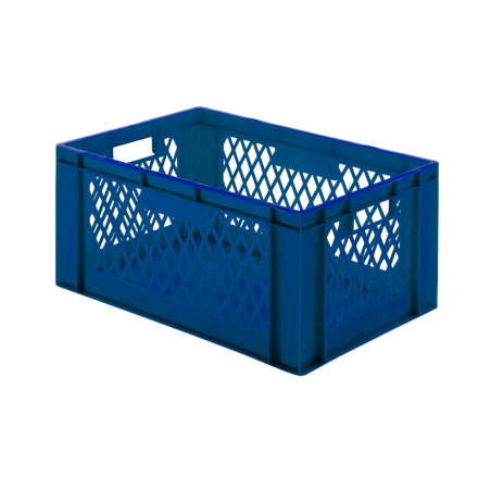 Euronorm 600x400x270mm - standard Fond plein - cotes ajoures - RTD-6272-060 - Linum