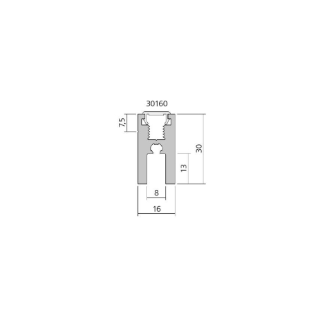 Profil de verre Finition : e6/ev1 - 17223.10 - Linum