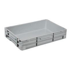 Euronorm 600x400x120mm - 20l Solid line fermee jusqu'&agrave; 50kg charge ut - SLC-6120-050 - Linum