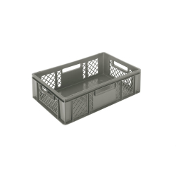 Euronorm 600x400x170mm - standard Fond plein - cotes ajoures - COD-6174-050 - Linum