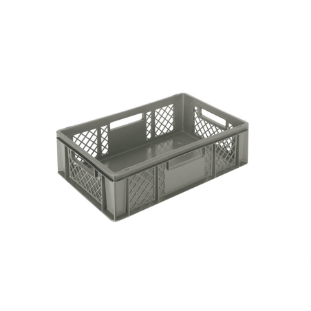 Euronorm 600x400x170mm - standard Fond plein - cotes ajoures - COD-6174-050 - Linum