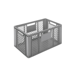 Euronorm 600x400x320mm - standard Fond plein - cotes ajoures - COD-6324-050 - Linum