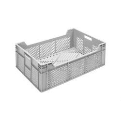 Bac de stockage gerbable - 45l - multi 600x400x220mm - ajoure - MBP-6222-050 - Linum