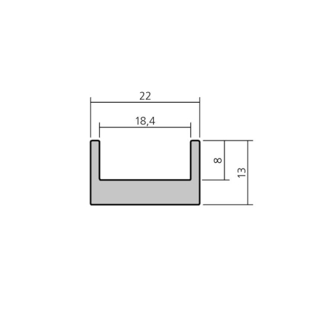 Profil lateral Finition : e6/ev6 - 16470.40 - Linum