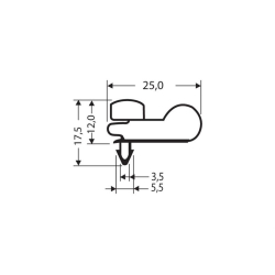 Joint a clipser 2550mm/lng - JPC-0060-010 - Linum