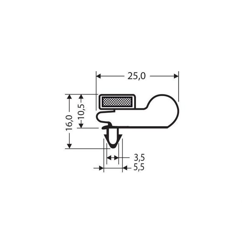 Joint magnetique avec aimant m25 2.5mtr/lng - JPC-1010-010 - Linum