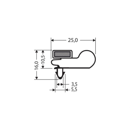 Joint magnetique avec aimant m25 2.5mtr/lng - JPC-1010-010 - Linum