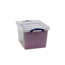 Bo&icirc;te transparente couvercle incl 40l 500x395x315mm - RQN-0400-990 - Linum