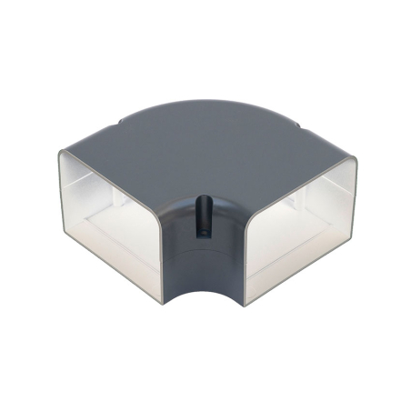 Coude plat 90&deg; - 105mm Gris anthracite ral 7016 - ADP-1623-313 - Linum