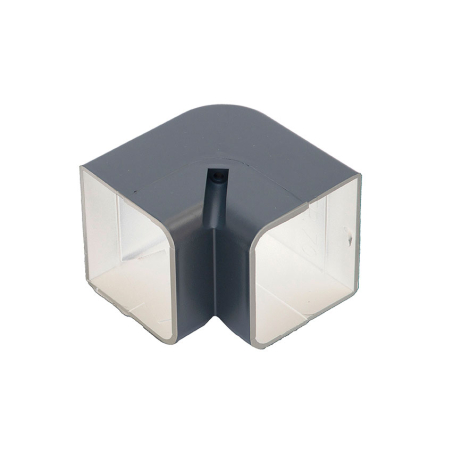 Coude interieur 90&deg; - 105mm Gris anthracite ral 7016 - ADP-1621-313 - Linum