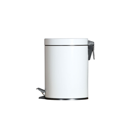 Poubelle ronde &agrave; p&eacute;dale 5l  - WPP-6005-010 - Linum