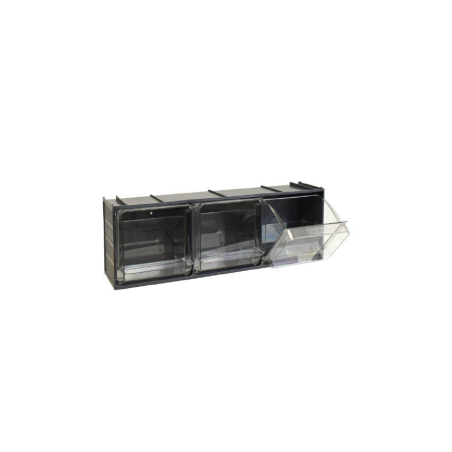 Bloc-tiroirs basculants - 600x155x185mm 3 godets - serie crystal box - CRB-0003-022 - Linum