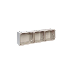 Bloc-tiroirs basculants - 600x155x185mm 3 godets - serie crystal box - CRB-0003-050 - Linum