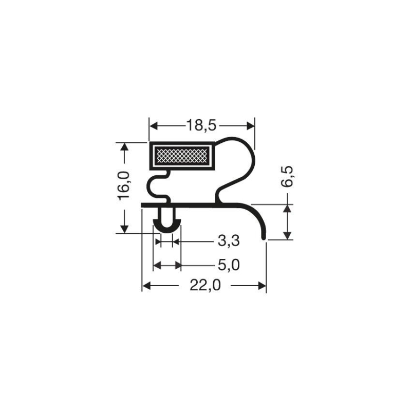Joint a clipser 2500mm/lng - JPC-1970-050 - Linum