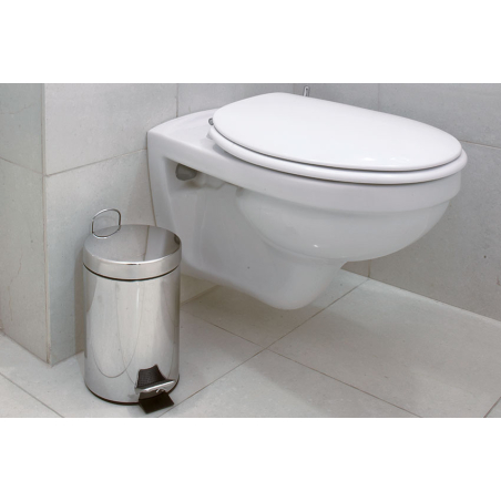 Poubelle ronde &agrave; p&eacute;dale 5l  - WPP-6005-841 - Linum