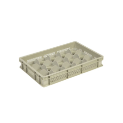 Casier a verres 15 comp. 600x400x100 mm &Oslash;106mm - ajoure - GOP-9103-093 - Linum