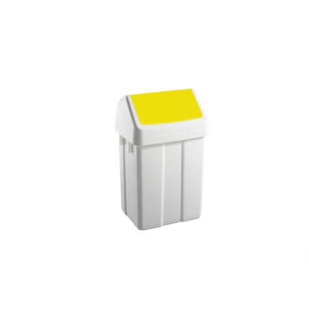 Poubelle avec couvercle basculant 25l 330x270x520mm - WFB-0025-080 - Linum