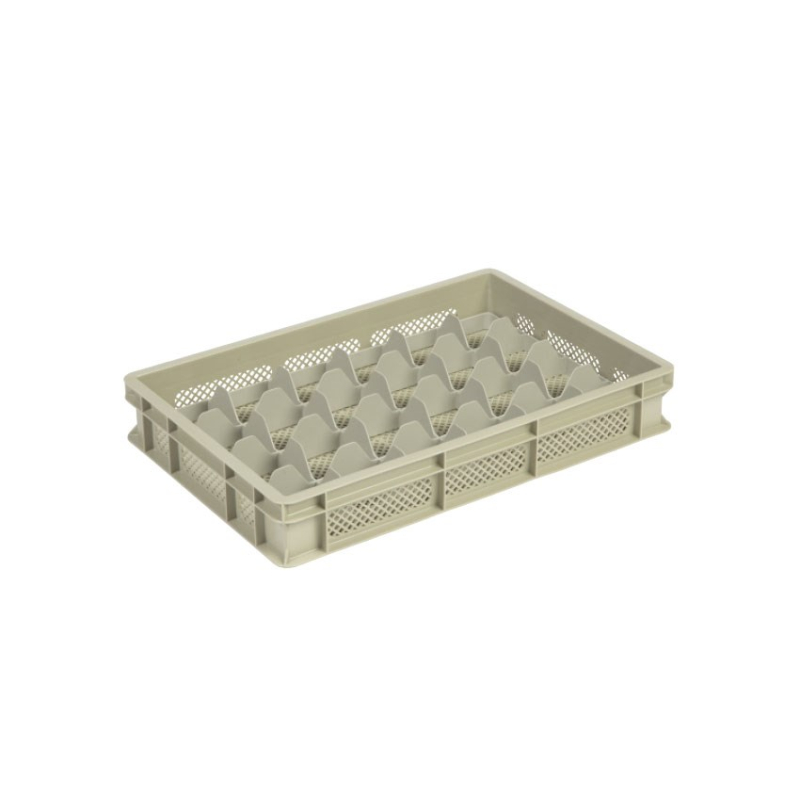 Casier a verres 24 comp. 600x400x100mm &Oslash;86mm - ajoure - GOP-9104-093 - Linum