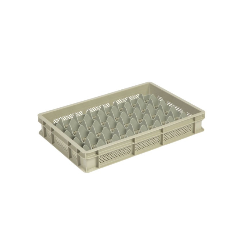 Casier a verres 40 comp. 600x400x100mm &Oslash;65mm - ajoure - GOP-9105-093 - Linum