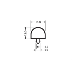 Joint a clipser 2550mm/lng - JPC-0100-020 - Linum