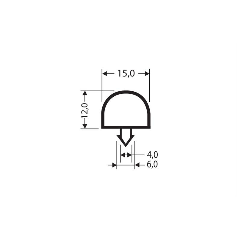 Joint a clipser 2550mm/lng - JPC-0100-020 - Linum