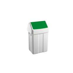 Poubelle avec couvercle basculant 25l 330x270x520mm - WFB-0025-040 - Linum
