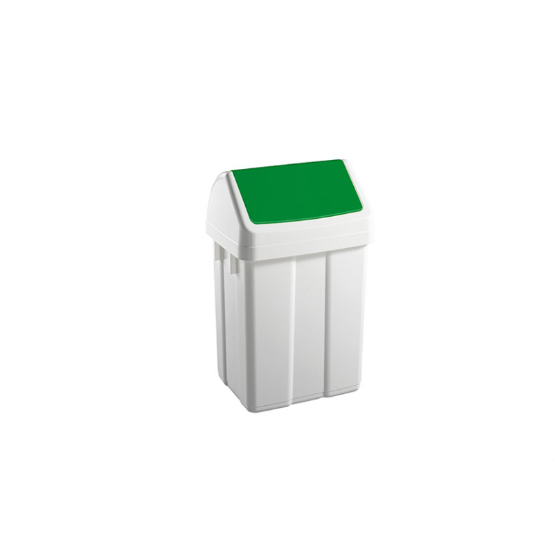Poubelle avec couvercle basculant 25l 330x270x520mm - WFB-0025-040 - Linum