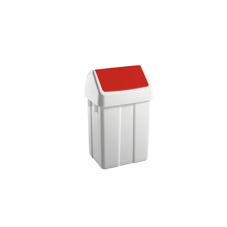 Poubelle avec couvercle basculant 25l 330x270x520mm - WFB-0025-070 - Linum