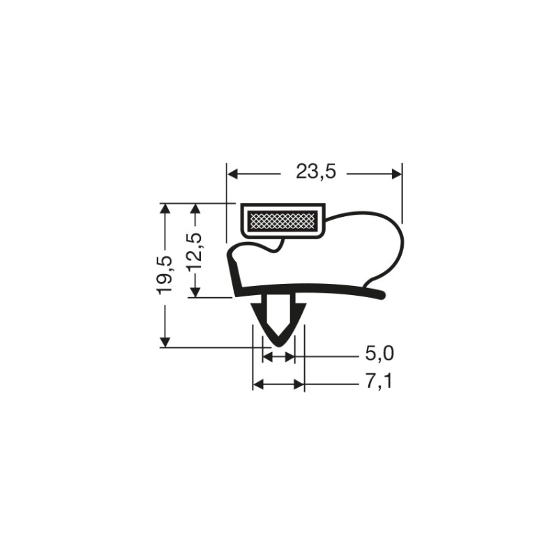 Joint magnetique - 2550mm/lng  - JPC-2100-050 - Linum