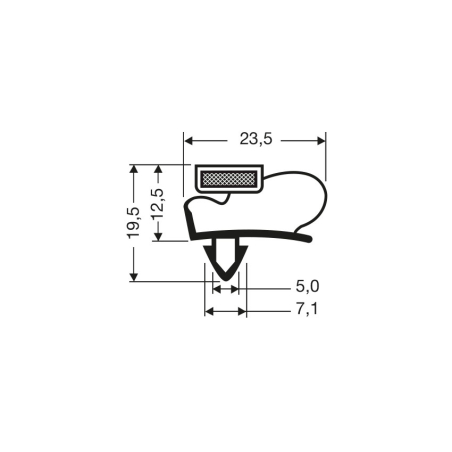 Joint magnetique - 2550mm/lng  - JPC-2100-050 - Linum